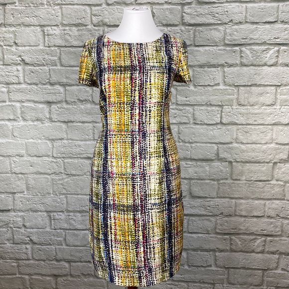 The Limited Dresses & Skirts - The Limited Multi-color Abstract Plaid Dress